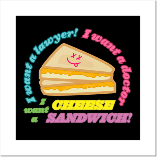 Cheese sandwich Posters and Art